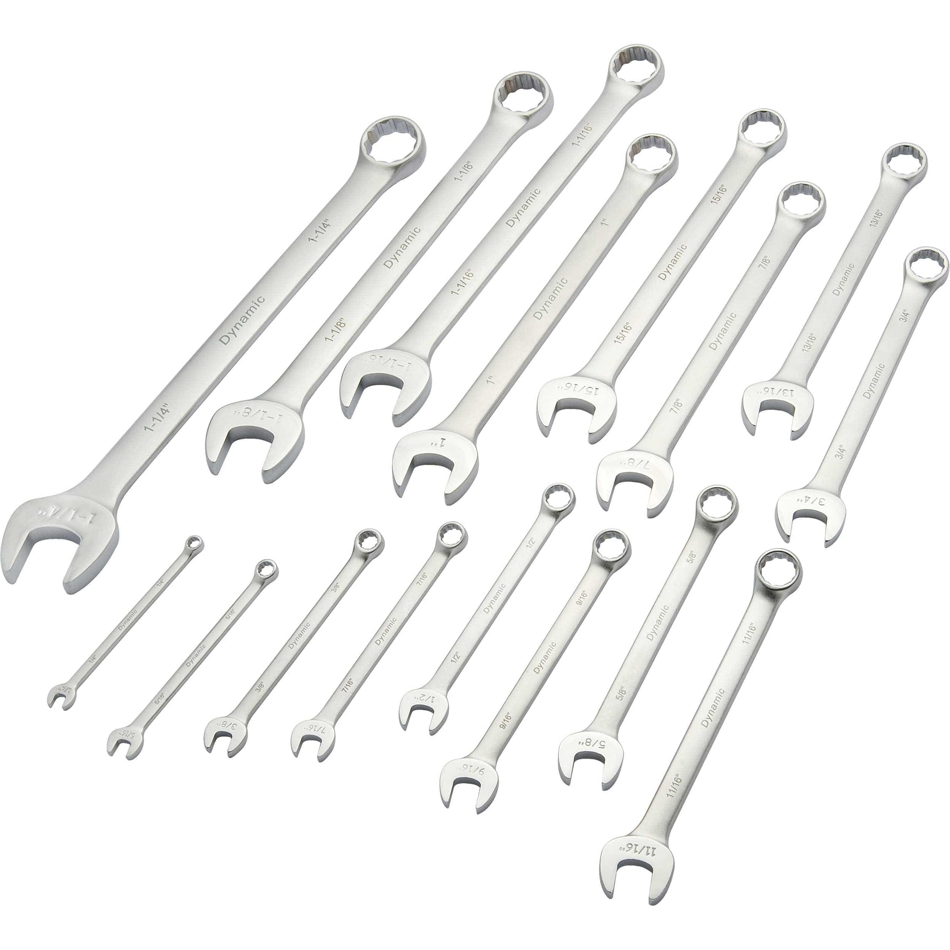 Wrench Set, Contractor Series, with Satin Finish, 16pc, SAE, Combination  1/4" - 1-1/4" alt 0