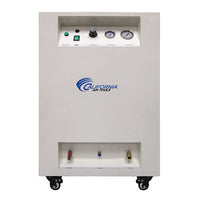 2HP 10 Gallon Oil-Free Steel Tank Air Compressor in Soundproof Cabinet alt 0