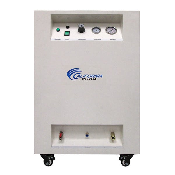 2HP 10 Gallon Oil-Free Steel Tank Air Compressor in Soundproof Cabinet alt 0