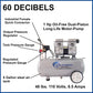 8010 Ultra Quiet and Oil-Free 1.0 HP, 8 Gal. Steel Tank Air Compressor alt 0