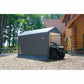 Shed-in-a-Box 6' x 12' x 8', Peak Style, Gray alt 0