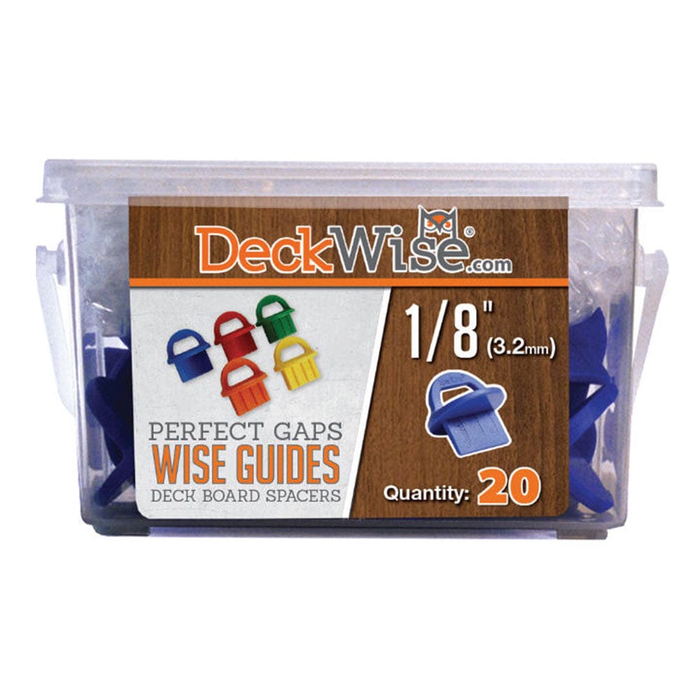 WiseGuides Decking Board Gap Spacers, 1/8 in., 20 pieces alt 0