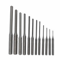 12 pc Professional Steel Roll Pin Punch Set with Vinyl Pouch alt 0