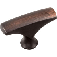  Zinc Die Cast Cabinet Knob, 1-5/8" Diameter Brushed Oil Rubbed Bronze alt 0