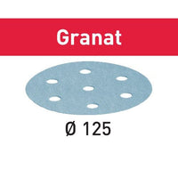 Granat D125 Sandpaper Disc, P180, 10 Pack alt 0