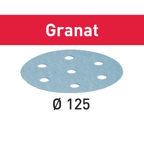 Abrasive Granat Sandpaper Sheet - D125/8 - P400 – 100 Pack alt 0