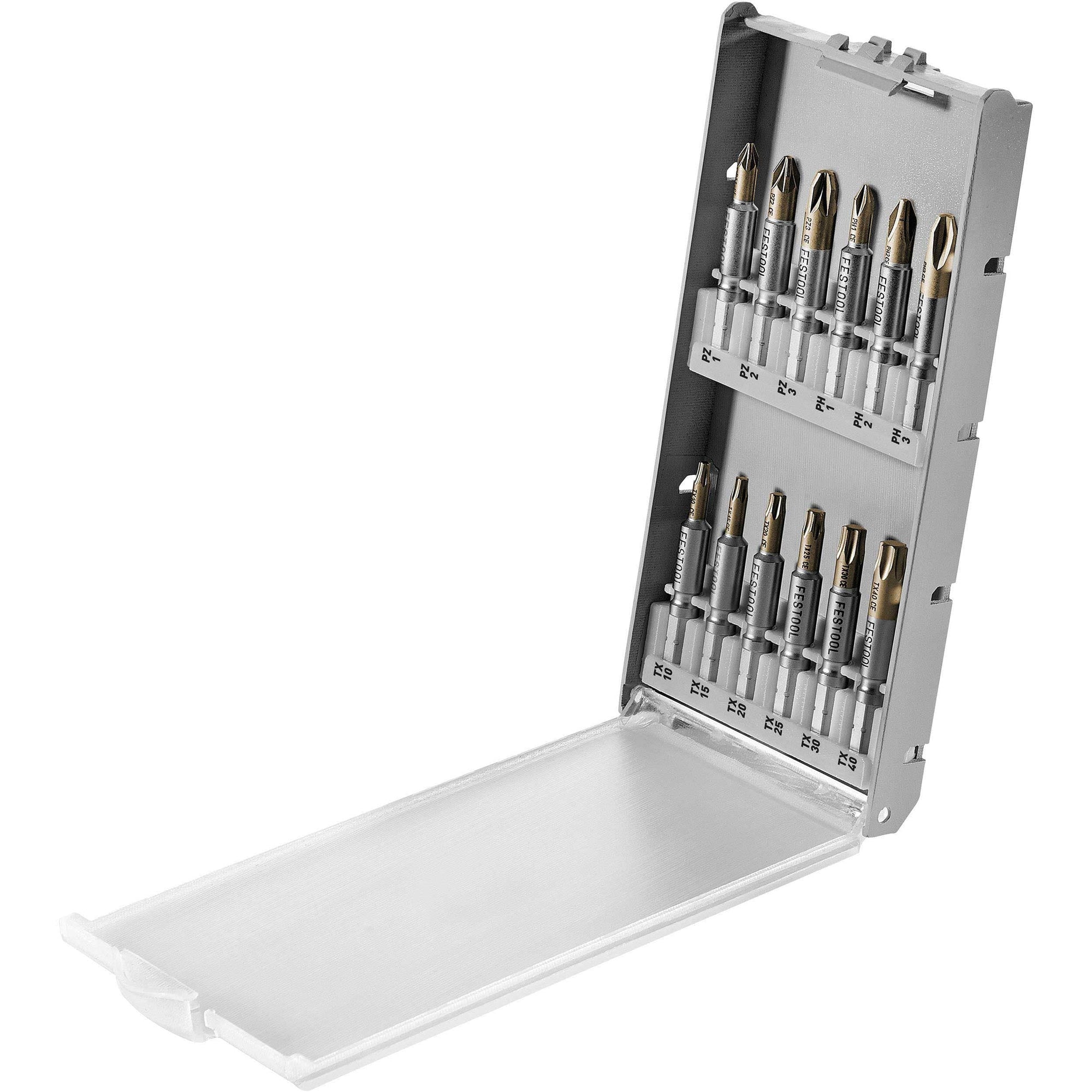 2" Centrotec Driver Bit Cassette - BKS SYS3 50 mm CE F - 12 Piece alt 0