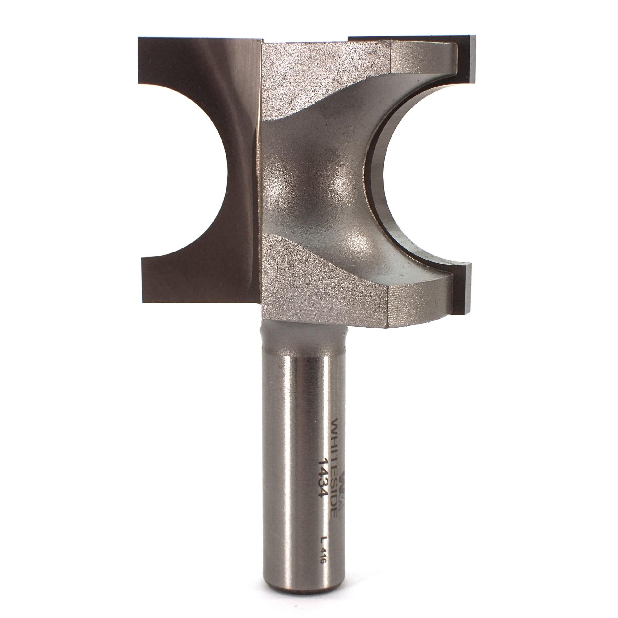 1434 Half Round (Bull Nose) Router Bit 1/2" SH 1/2" R X 1" Co X 1-1/2" CL 1-15/16" D alt 0