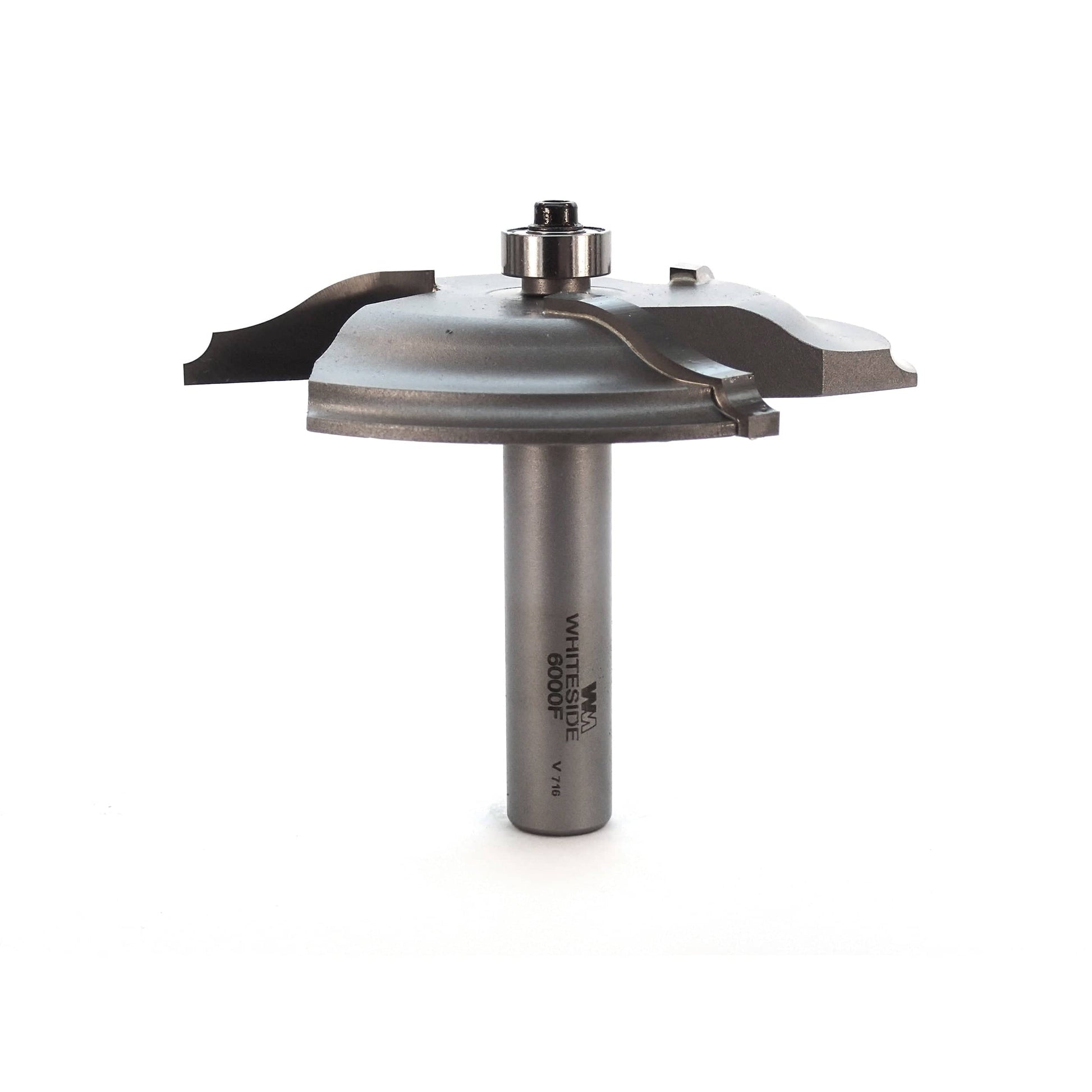 6000F 3-Wing Large Raised Panel Router Bit 3-3/8" D, Ogee Bead alt 0