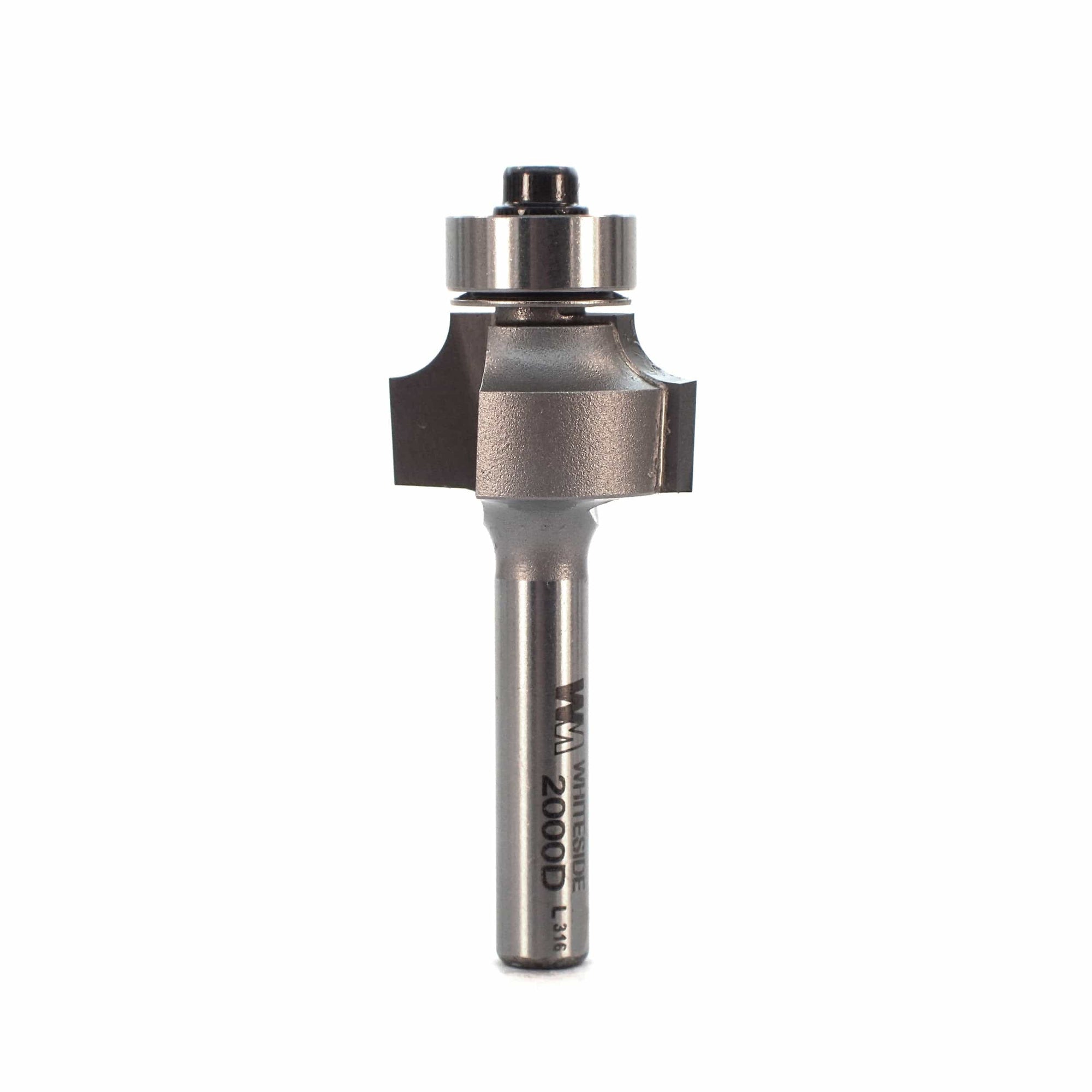 2000D Roundover Router Bit 1/4" SH 5/32" R X 13/16" D X 1/2" CL alt 0