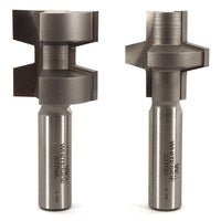 3370 Wedge Tongue And Groove (2) Router Bit 1-1/4" D X 1-1/4" CL X 2-7/8" OL alt 0