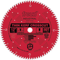 LU88R012 Thin Kerf Fine Finishing Blade 12" x 1" Bore x 80 Tooth ATB Thin Kerf alt 0