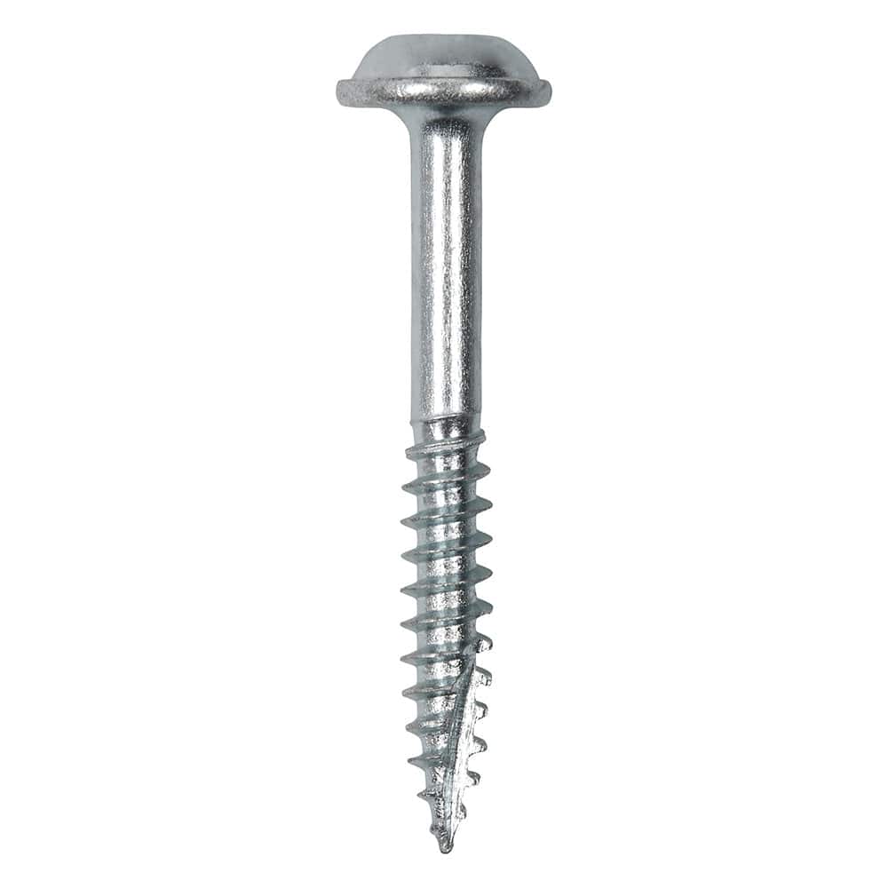 Pocket Hole Screws for Hardwoods- 1 1/4" Long Fine Self-Cutting Threaded Square Drive- 500 Piece 