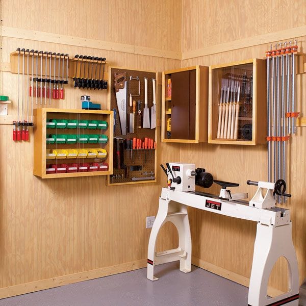 Woodworking Project Paper Plan to Build Super-Flexible Shop Storage alt 0