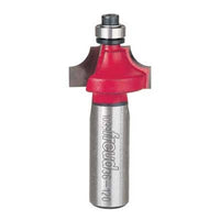 36-120 Quadra-Cut Beading Router Bit 1"D 1/4"R 1/2"SH alt 0