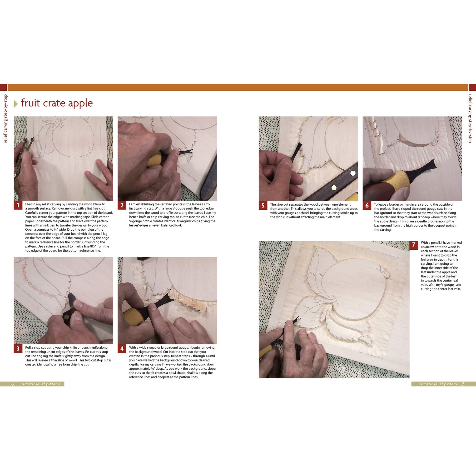 101 Artistic Relief Patterns for Woodcarvers, Woodburners and Crafters alt 0