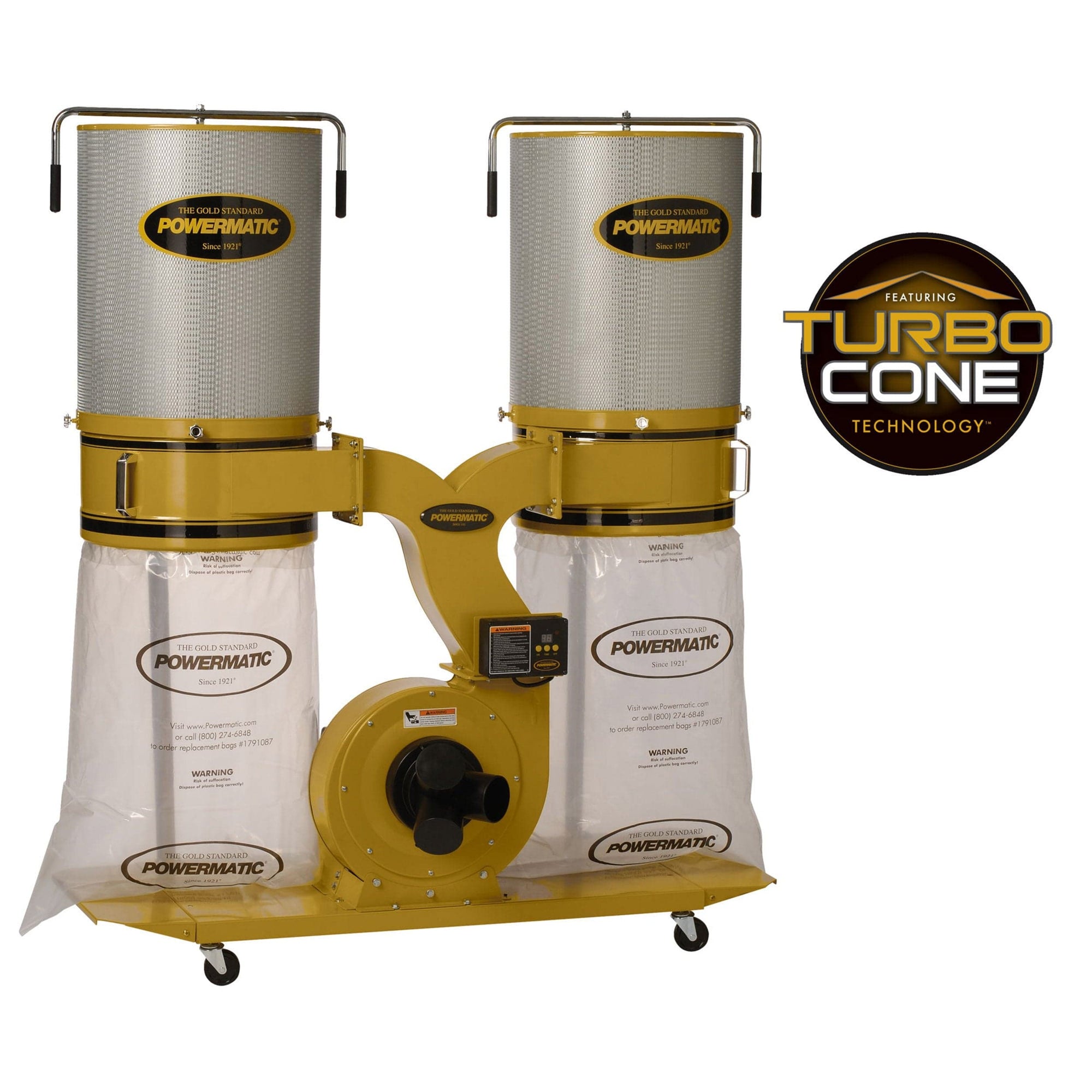 TurboCone Dust Collector with 2-Micron Canister Kit - 3 HP 3 Ph 230/460V - PM1900TX-CK3 alt 0