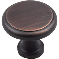 Gatsby Knob, 1-1/8" Dia.,  Finnish -Brushed Oil Rubbed Bronze alt 0