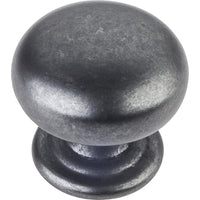 Florence Knob, 1-1/4" Dia.,  Gun Metal alt 0