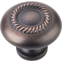 Cypress Knob, 1-1/4" Dia.,  Brushed Oil Rubbed Bronze alt 0