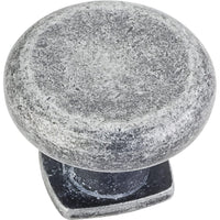 Belcastel 1 Knob, 1-3/8" Dia.,  Distressed Antique Silver alt 0