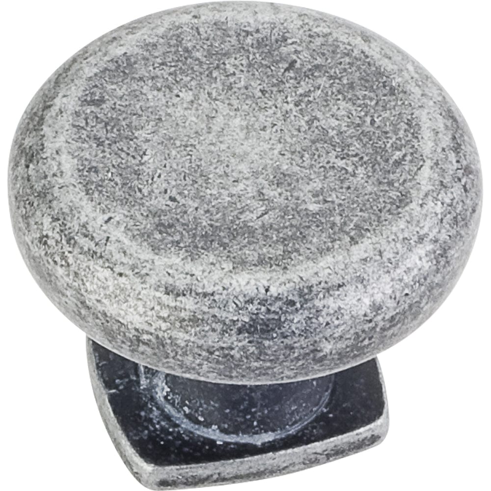 Belcastel 1 Knob, 1-3/8" Dia.,  Distressed Antique Silver alt 0