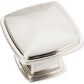 Milan 1 Plain Square Knob, 1-3/16" O.L.,, Satin Nickel alt 0