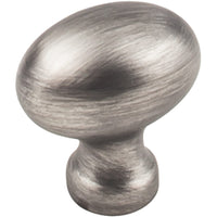 Bordeaux Knob, 1-3/16" O.L., Brushed Pewter alt 0