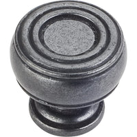 Bremen 2 Barrel Knob, 1-3/16" Dia.,  Gun Metal alt 0