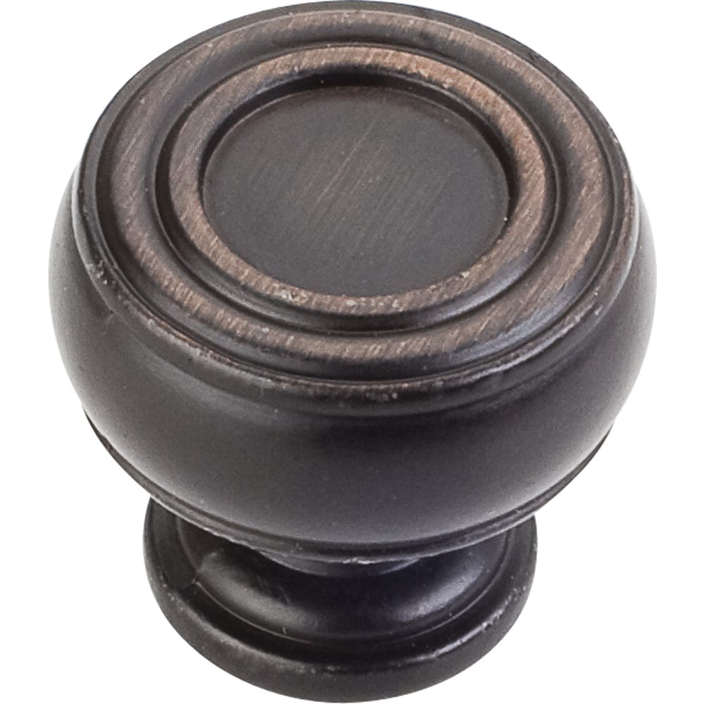Bremen 2 Barrel Knob, 1-3/16" Dia.,  Brushed Oil Rubbed Bronze alt 0