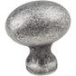 Bordeaux Knob, 1-3/16" O.L., Distressed Antique Silver alt 0