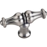  Bella "T" Knob, 2-1/4"  O.L., Brushed Pewter alt 0