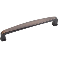 Milan 1 Plain Square Pull, 128 mm C/C, Brushed Oil Rubbed Bronze alt 0