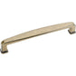 Milan 1 Plain Square Pull, 128 mm C/C,  Distressed Antique Brass alt 0