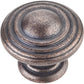 Bremen 2 Stacked Knob, 1-1/4" Dia.,  Distressed Oil Rubbed Bronze alt 0