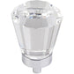 Harlow Large Tapered Glass Knob, 1-1/4" Dia.,  Polished Chrome alt 0