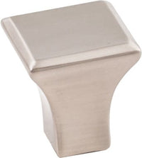 Marlo Small Knob, 7/8" O.L., Satin Nickel alt 0
