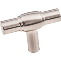 Hayworth "T" Knob, 2" O.L., Satin Nickel alt 0