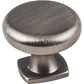 Belcastel 1 Knob, 1-3/8" Dia.,  Brushed Pewter alt 0