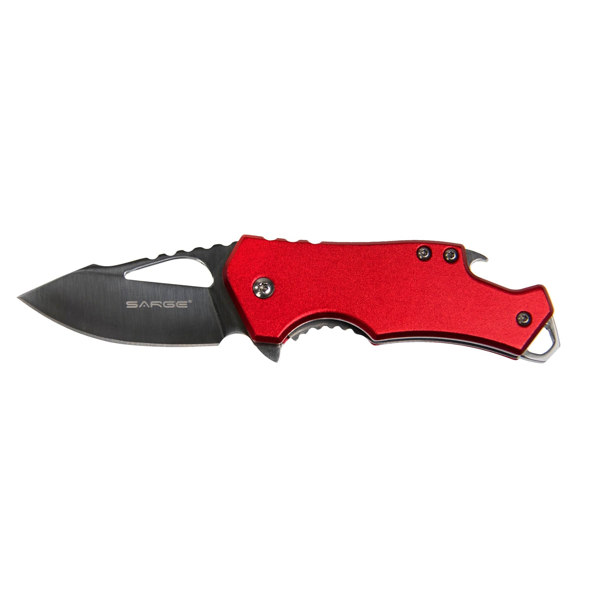 Red Fuse - Folding Knife & Bottle Opener, Stainless Steel 2-3/8" Blade alt 0