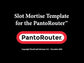 Slot Mortise and Tenon Template for PantoRouter alt 999