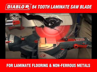 D1296L Diablo Laminate/Flooring Blade - Sliding Miter, 12" diameter, 1" arbor, 96 teeth TCG alt 999